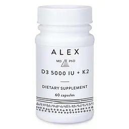 D3 5000 IU + K2 - 60 capsules - Master