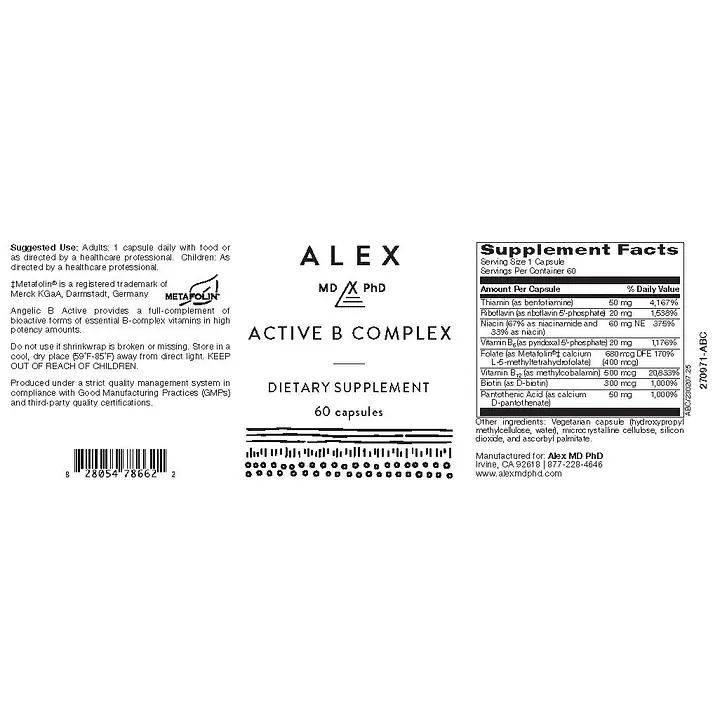 Active B Complex - 60 capsules - Master